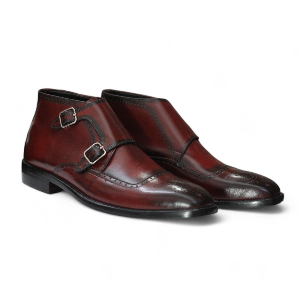 Burgundy boots from Posh Footwear, showcasing premium leather craftsmanship and stylish design.