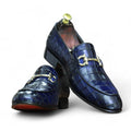 Blue Buckle Alligator Loafers: A Statement of Luxury and Style