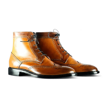 Stylish Men's Brown Leather Boots for Everyday Elegance