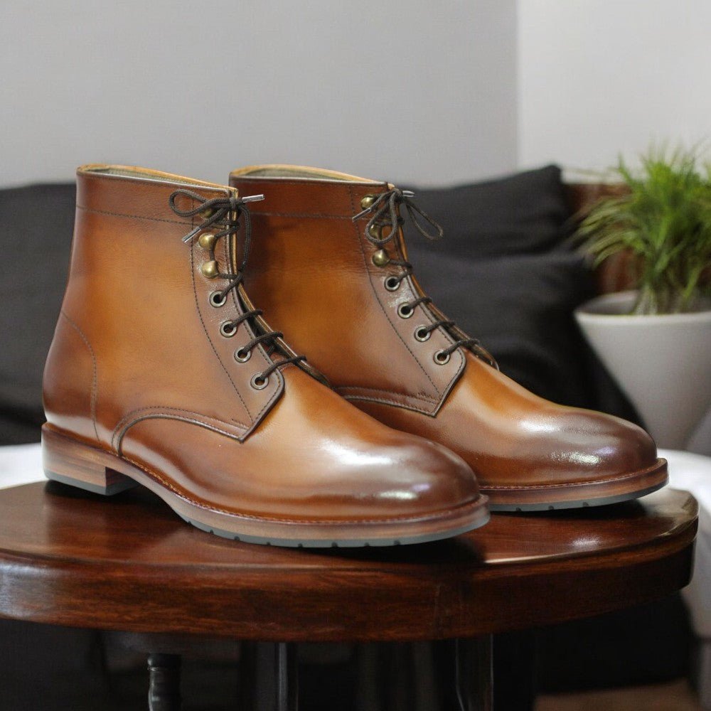 Shop Stylish Brown Ankle Boots | Premium Leather & Comfortable Fit - Posh FootwearBoots